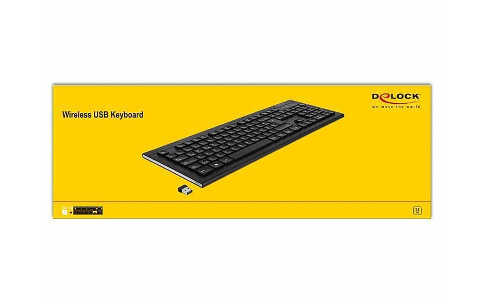 Tastatur 12671 Wireless Water Drop DE-LayoutSchlanke Wireless-Tastatur mit DE-Layout