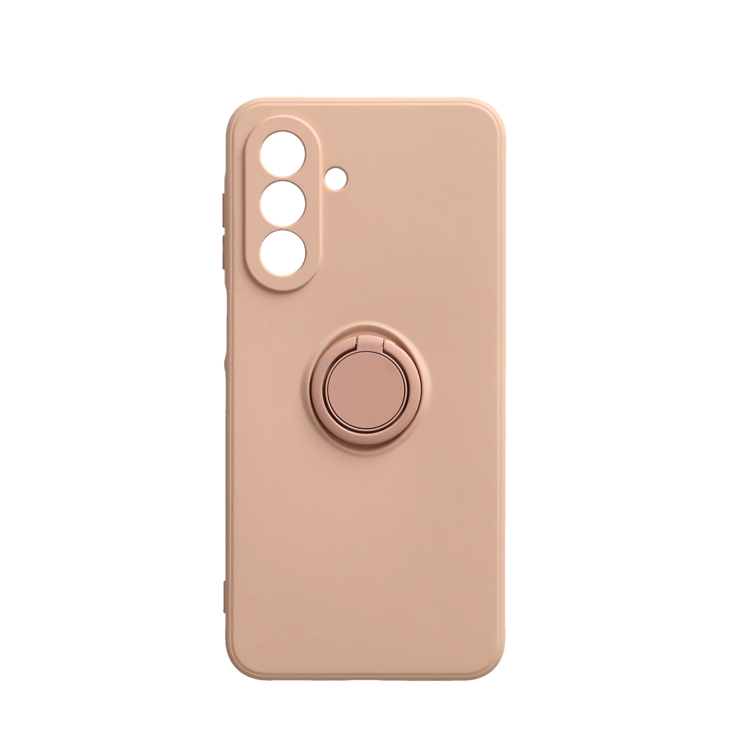 Samsung Galaxy A17 Silikon Case Hülle mit Kameraschutz   Kickstand Haltering - Rosa