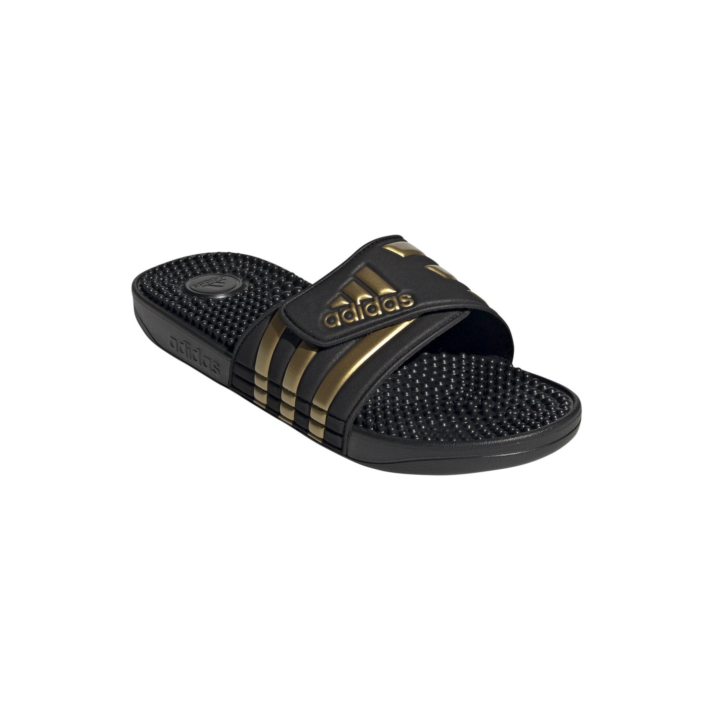 Adidas Adissage Slippers Zwart Goud