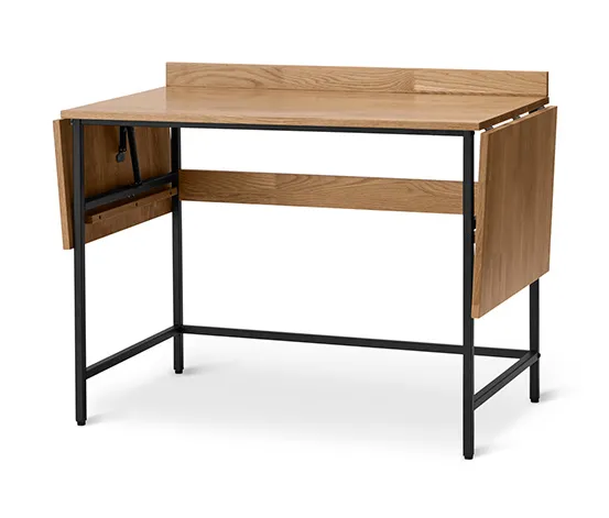 Erweiterbarer Schreibtisch aus Massivholz