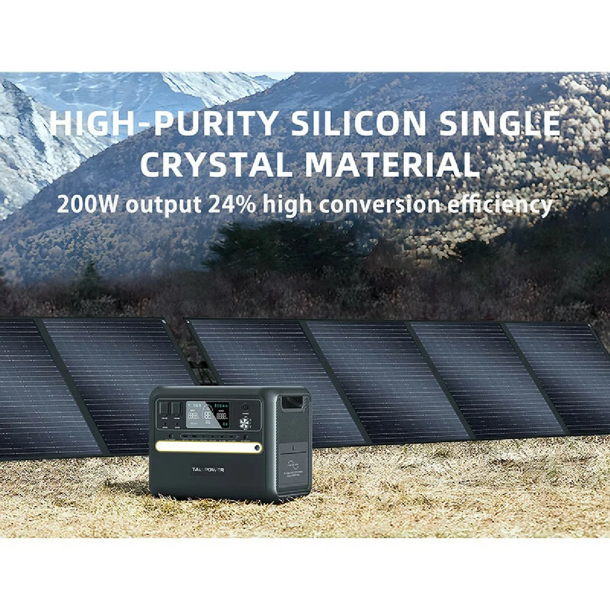 TALLPOWER TP200 Panneau Solaire Portable