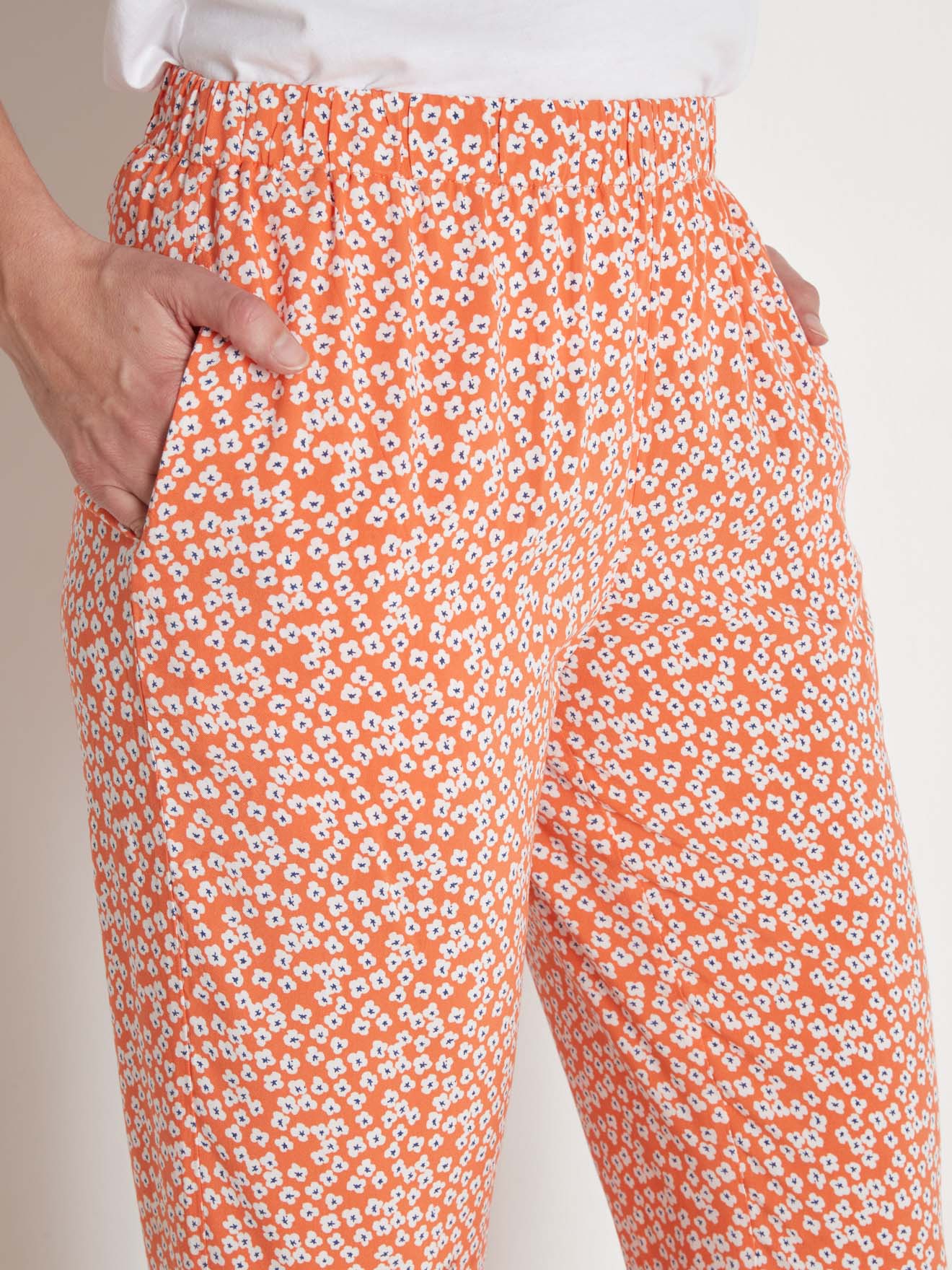 Pantalon fluide entièrement élastiqué