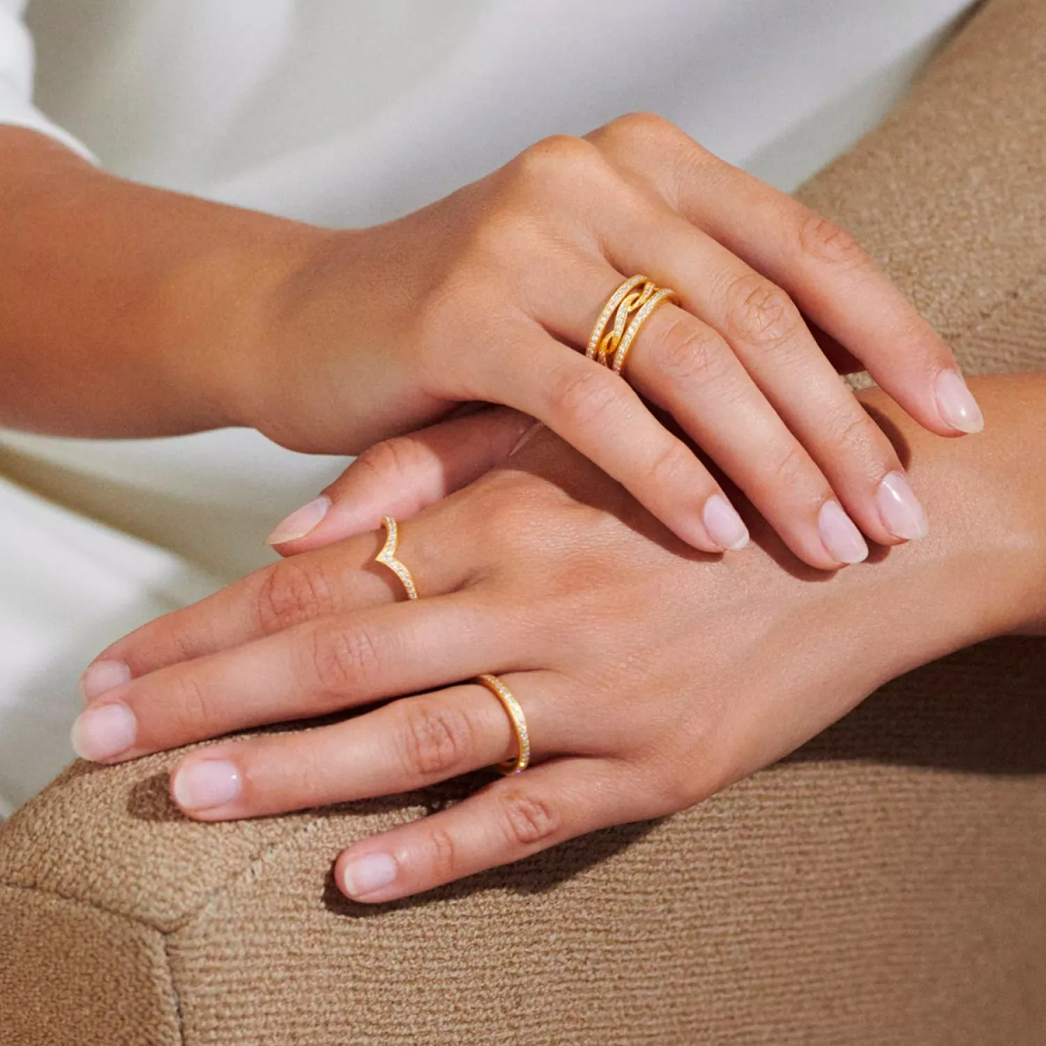 Julie Sandlau Infinity Ring 22 kt. Forgyldt Sølv RI84GDCZ