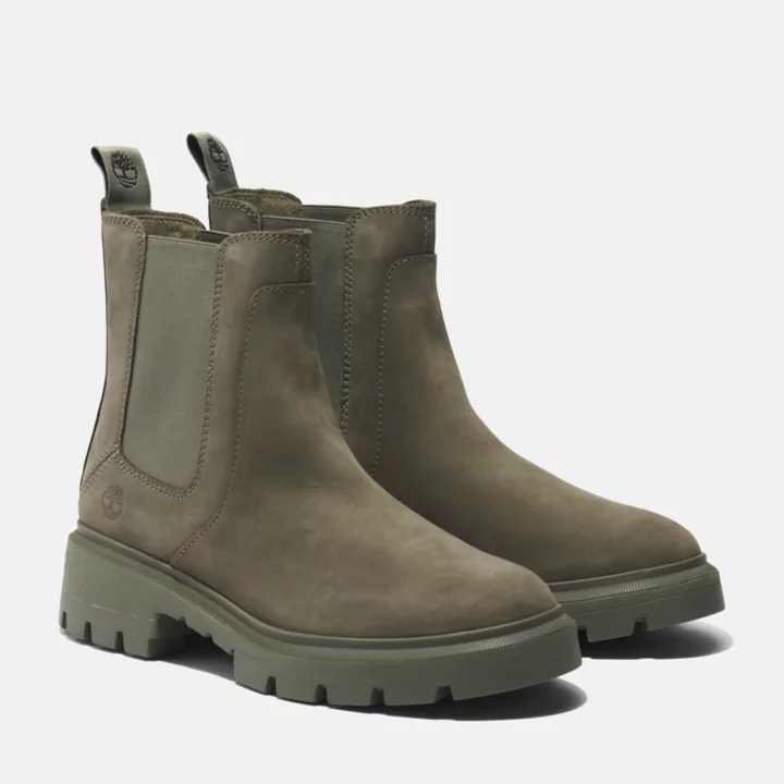 Bota Chelsea Cortina Valley para Mulheres na cor Verde