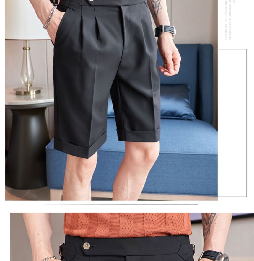 Blueforce - Mid Rise Plain Shorts