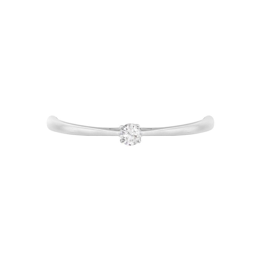 Bague Solitaire Aphrodite Or Blanc Diamant