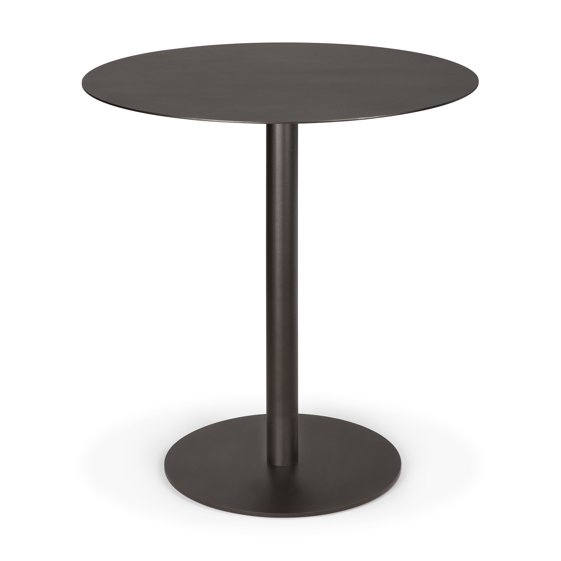 Ethnicraft - Blend eettafel rond - 70 cm - dark bronze metal