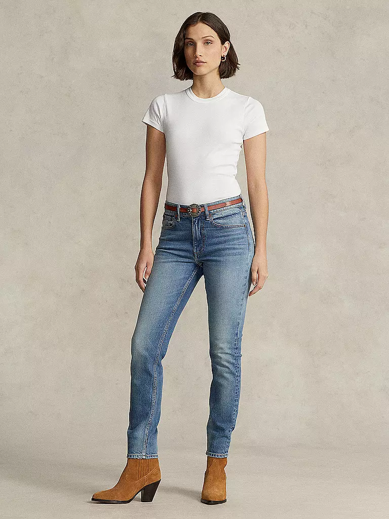 POLO RALPH LAUREN Jeans Skinny Fit 7/8 hellblau