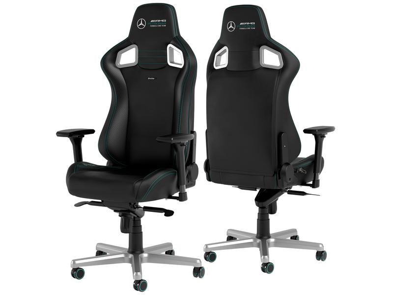 noblechairs Gaming-Stuhl EPIC Mercedes 2021-AMG Petronas F1 Besonders bequemer Luxus-Computersessel, Mercedes-2021