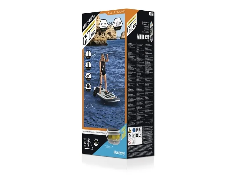 Bestway Hydro-Force SUP Paddle Board 3.05m x 84cm x 12cm White Cap sæt