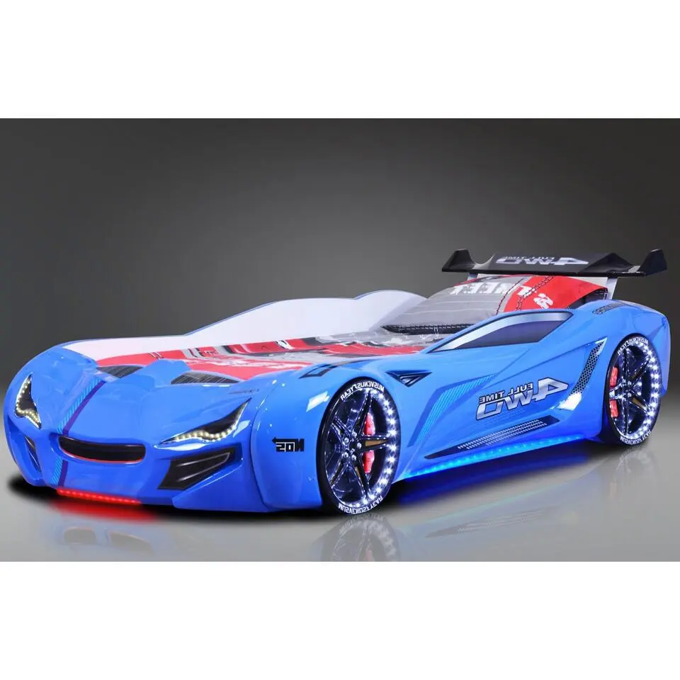 Autobed - Racebed - Kinderbed - Street Racer - 236x119x68 cm - Blauw