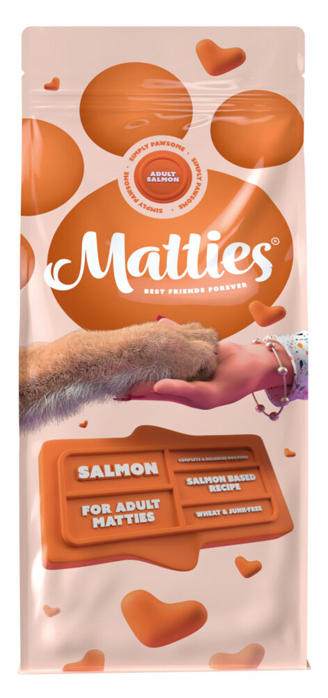 Matties Adult Salmon - Hondenvoer - 12 Kilogram - kip, zalm
