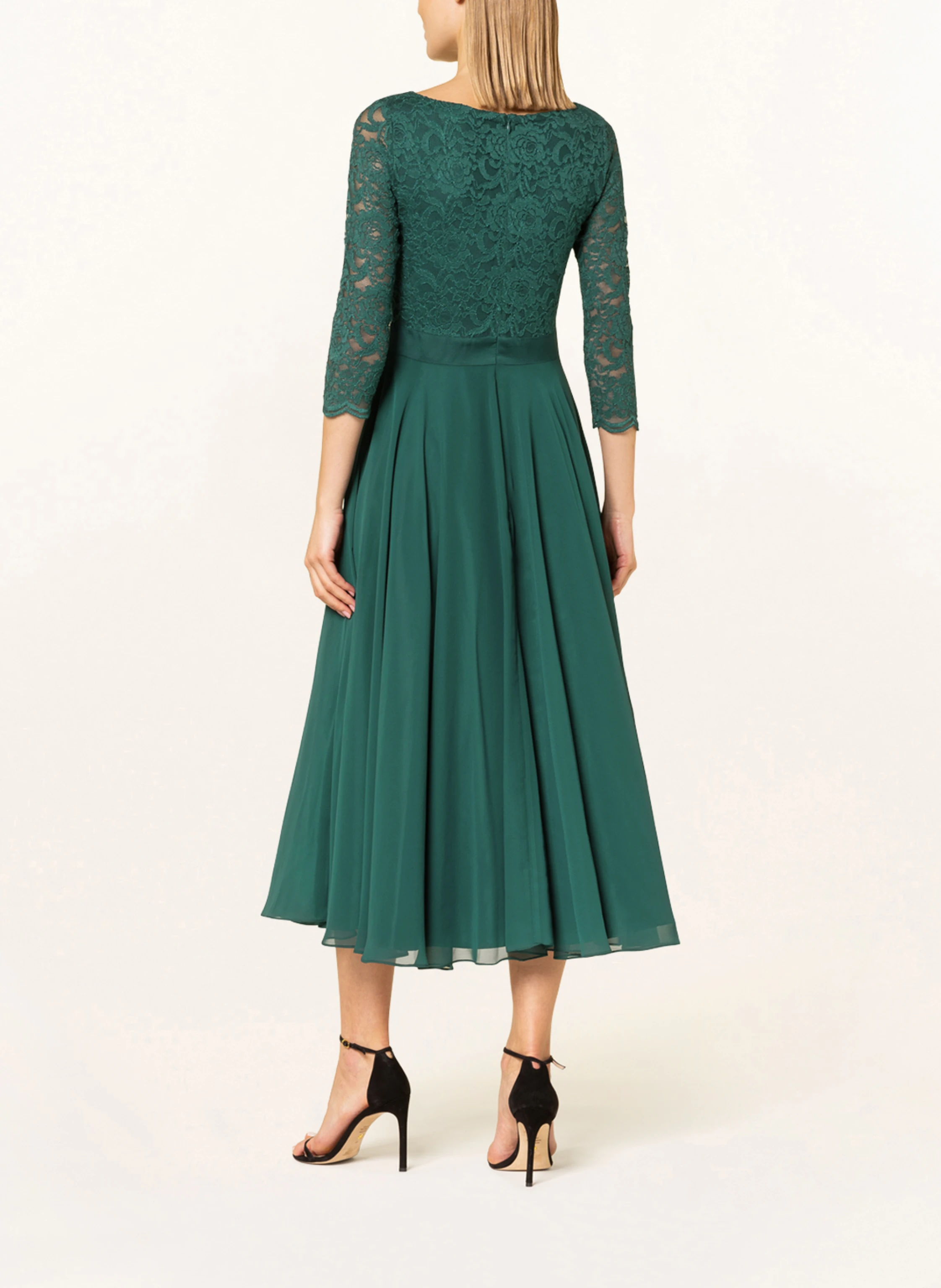 SWING Cocktailkleid mit Spitzenbesatz