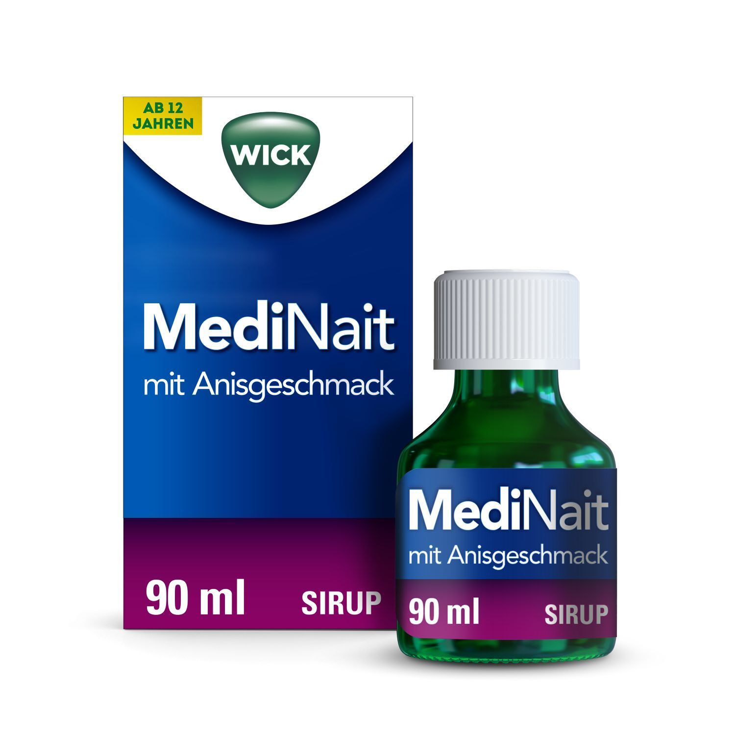 WICK MediNait mit Anisgeschmack, Erkältungssirup ohne Alkohol