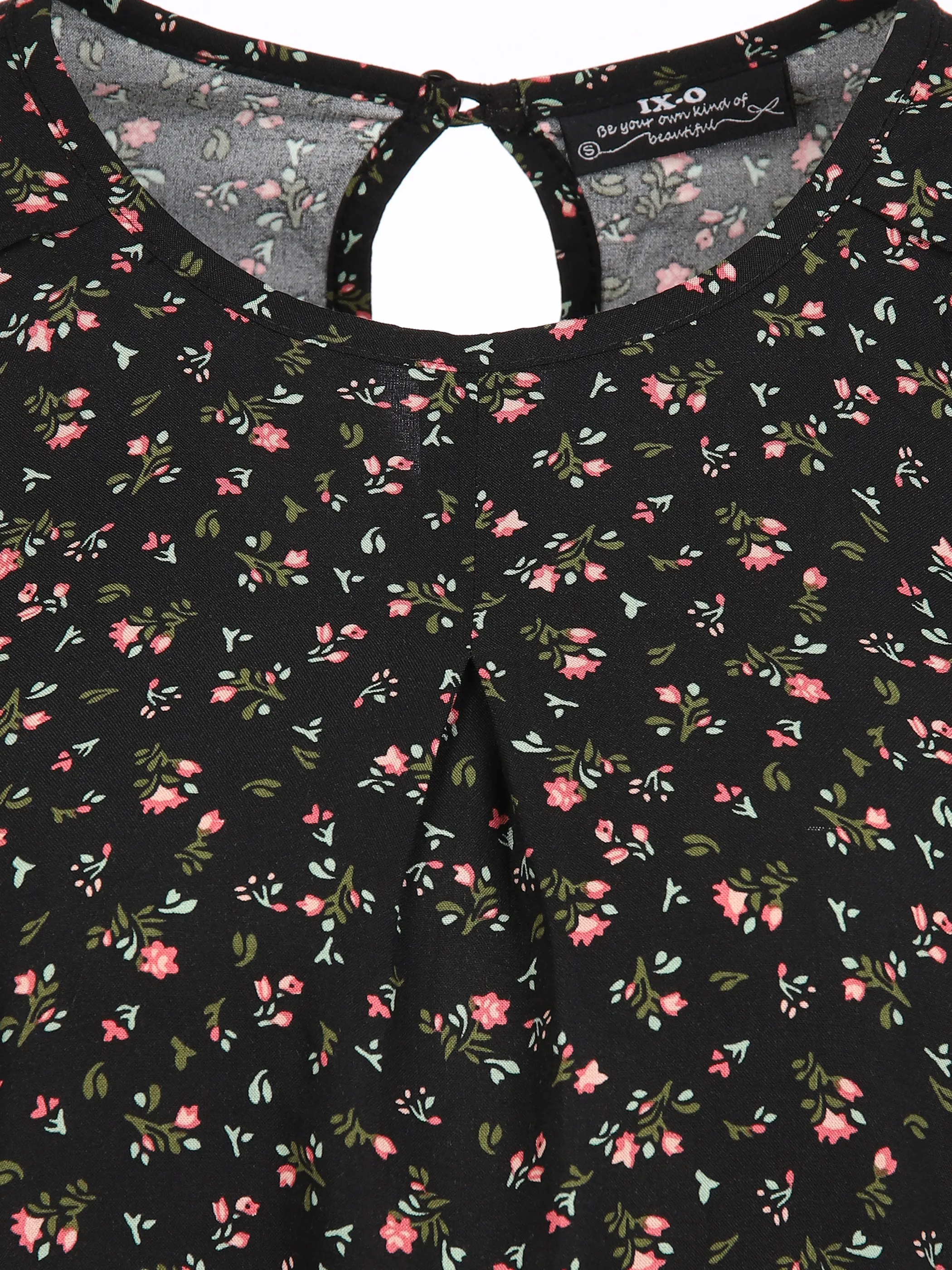 Damen Blusentop mit Alloverprint