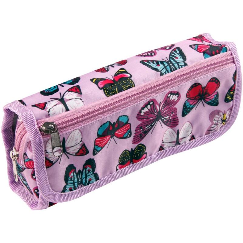 Trousse textile fantaisie rectangulaire COMBI 22x6x12 cm - A motifs