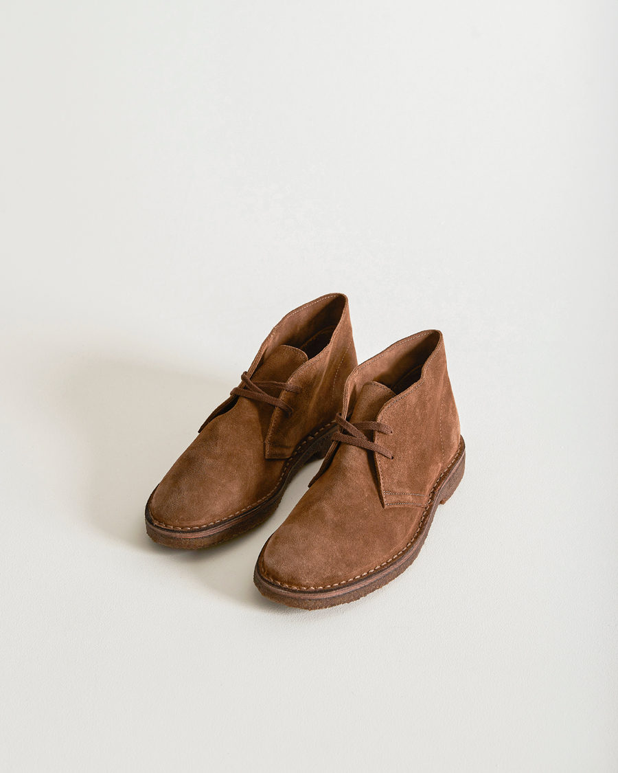 Drake's Clifford Suede Desert Boots Light Brown