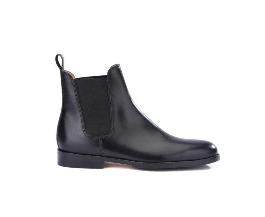 Chelsea boots cuir homme Noir - FLAGER PATIN