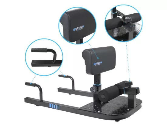 Squat Machine CITIUS Appareil de musculation multifonction 94 x 50 x 50 cm - Dossier réglable en hauteur - Charge max 120kg