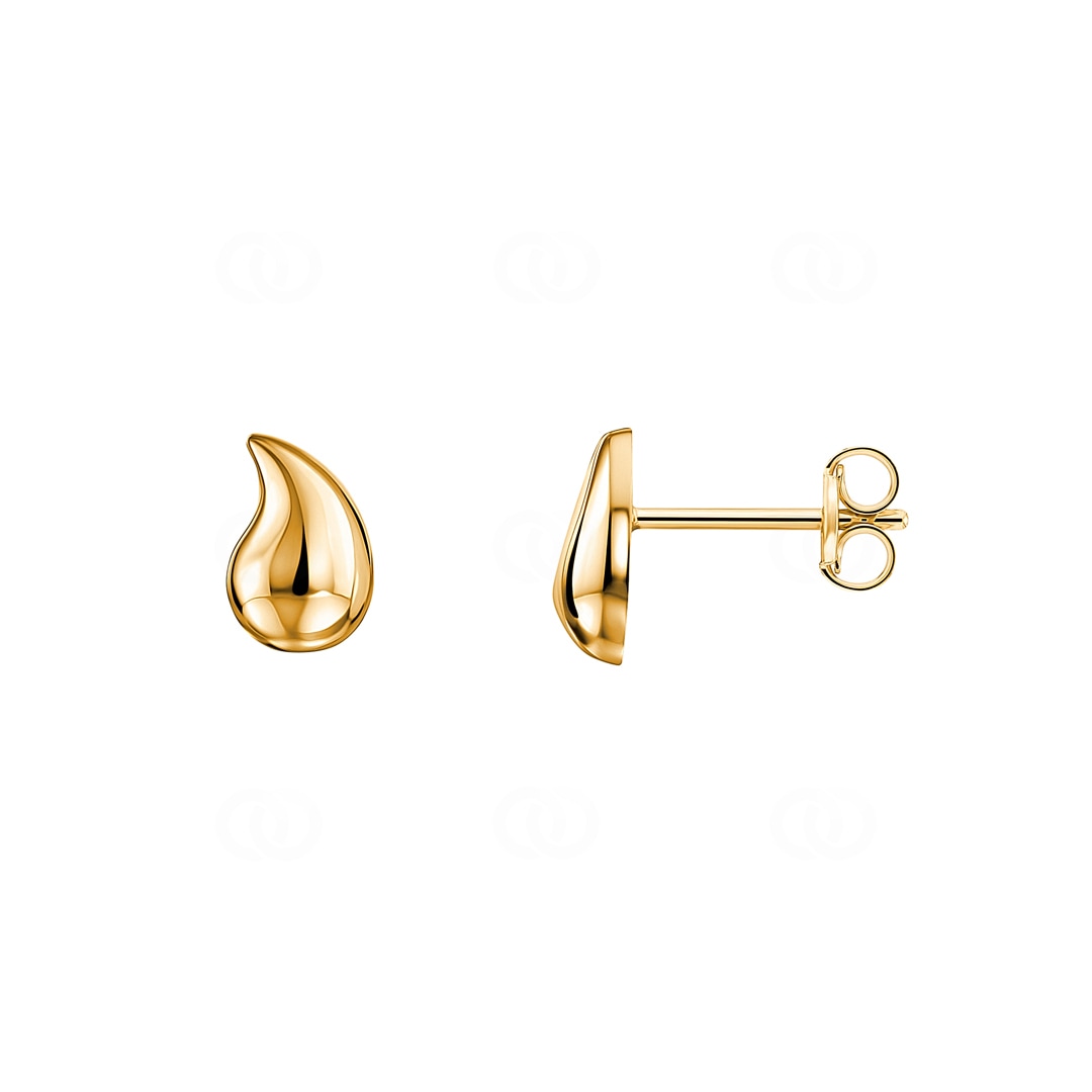 Ohrstecker 750/18 K Gelbgold Tropfen
