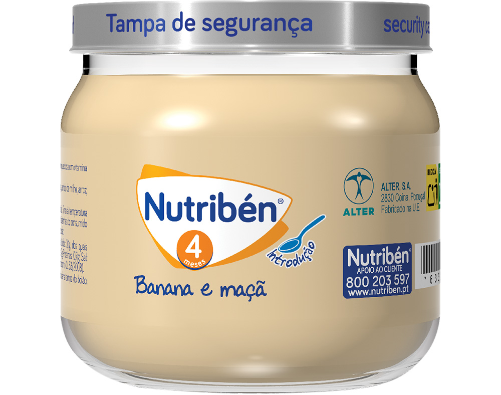 BOIÃO NUTRIBEN BANANA E MAÇÃ 120G