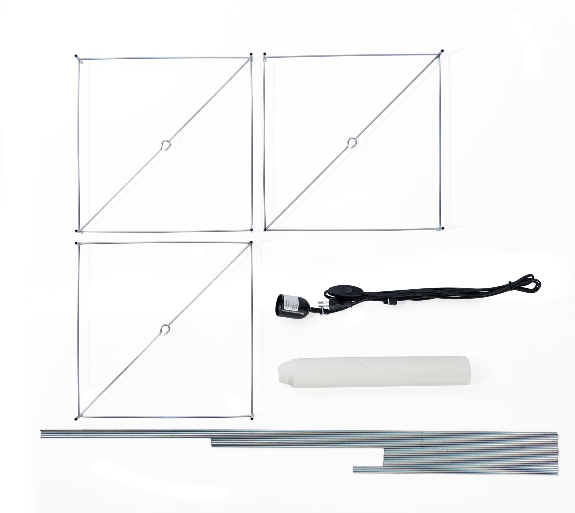 Vloerlamp Lotek Classic 4 hoogtes zwart