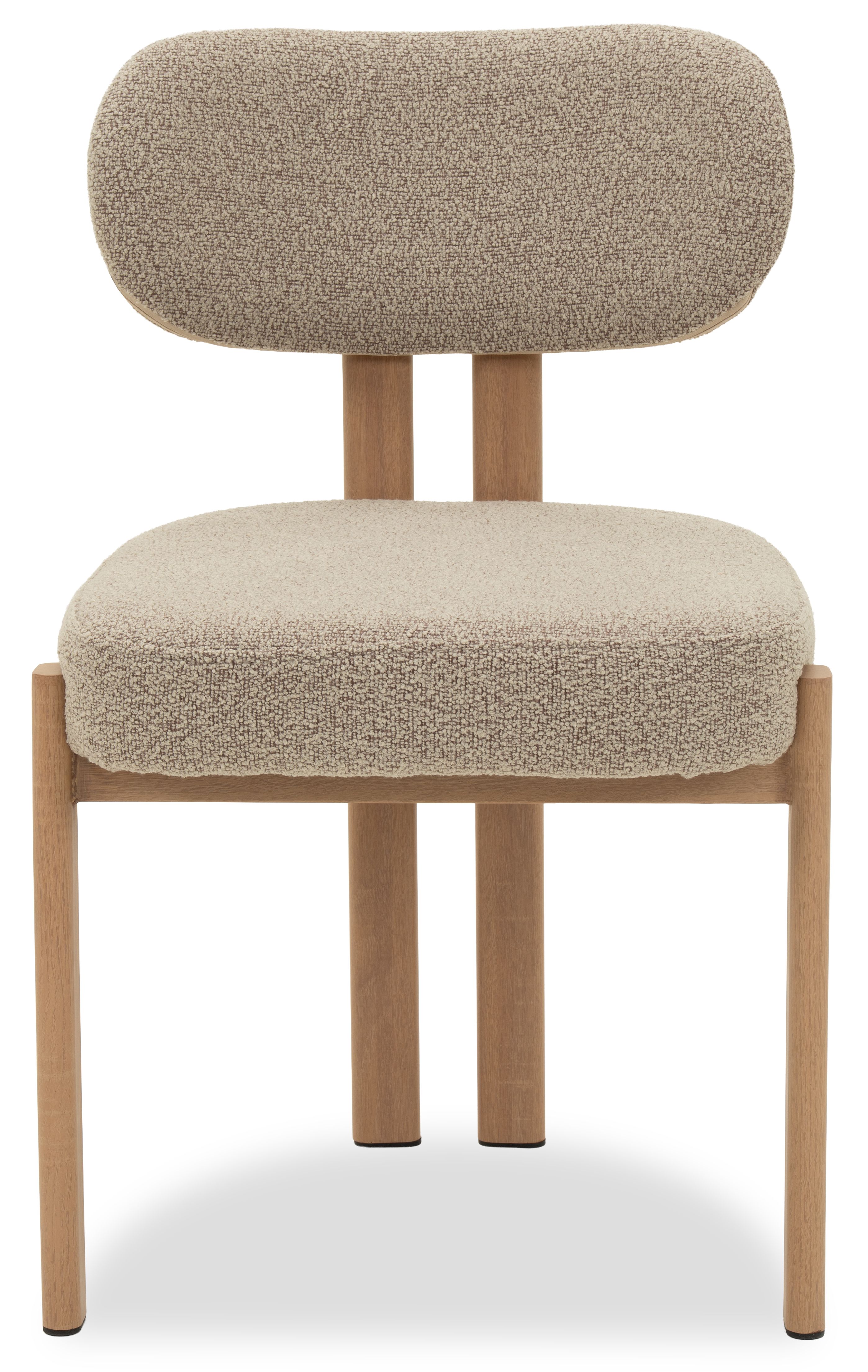 Eetkamerstoel Beige Natural Riku B49 x D50 x H81 cm