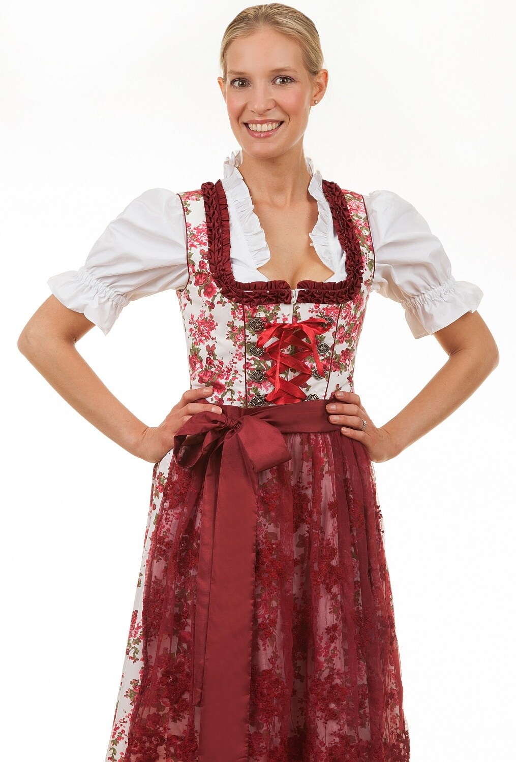 Midi Dirndl 2-teilig Estefania Blumen