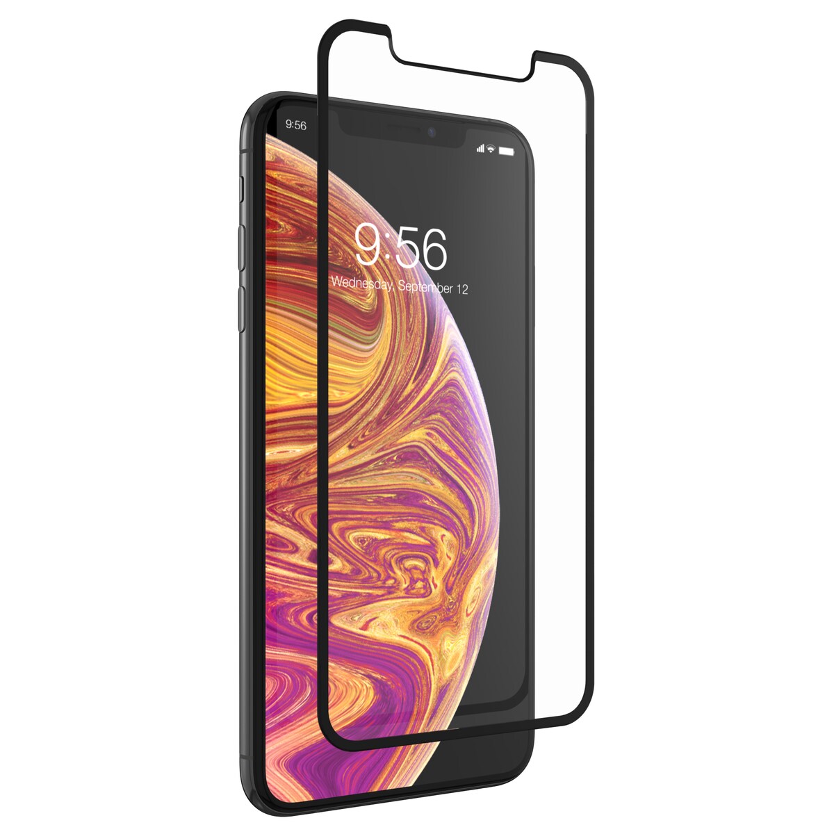 Zagg Glass Curve skjermbeskytter for iPhone Xs Max (sort)