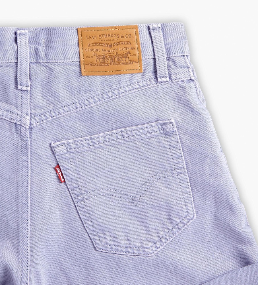 Levi's Short Mom 80' Lilás Enrolado