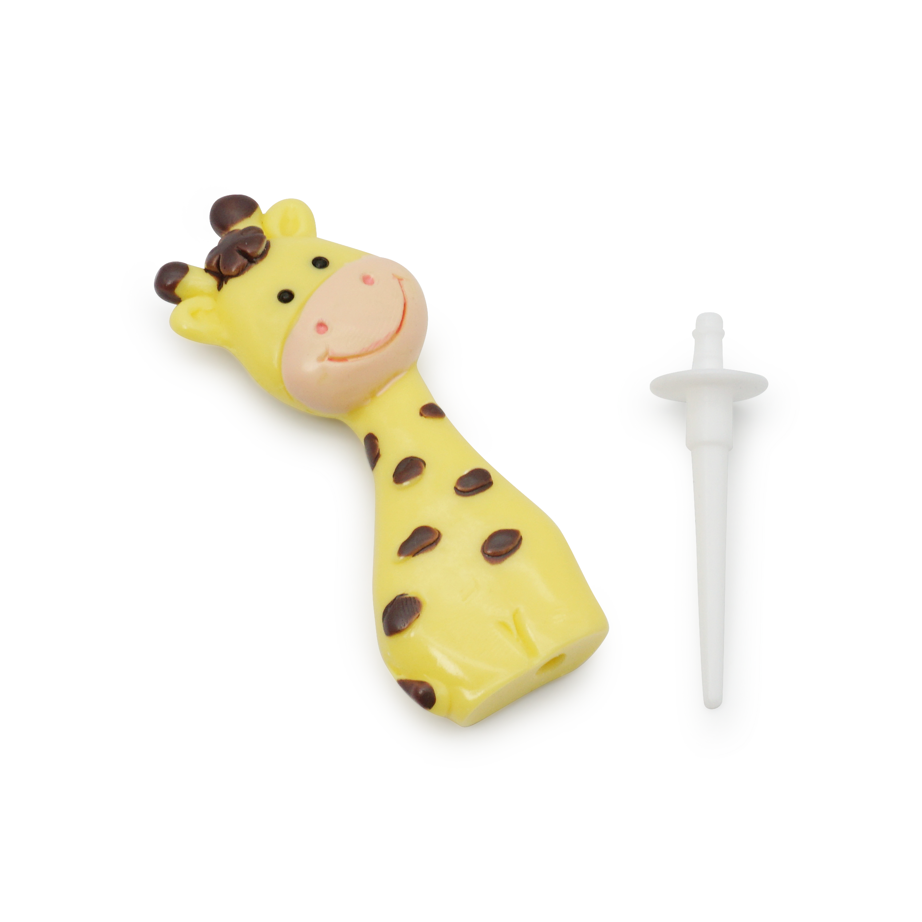 Kuchenstecker Weichkeramik Safari Kinder Tortenstecker Topper Dekoration für Torten - Giraffe