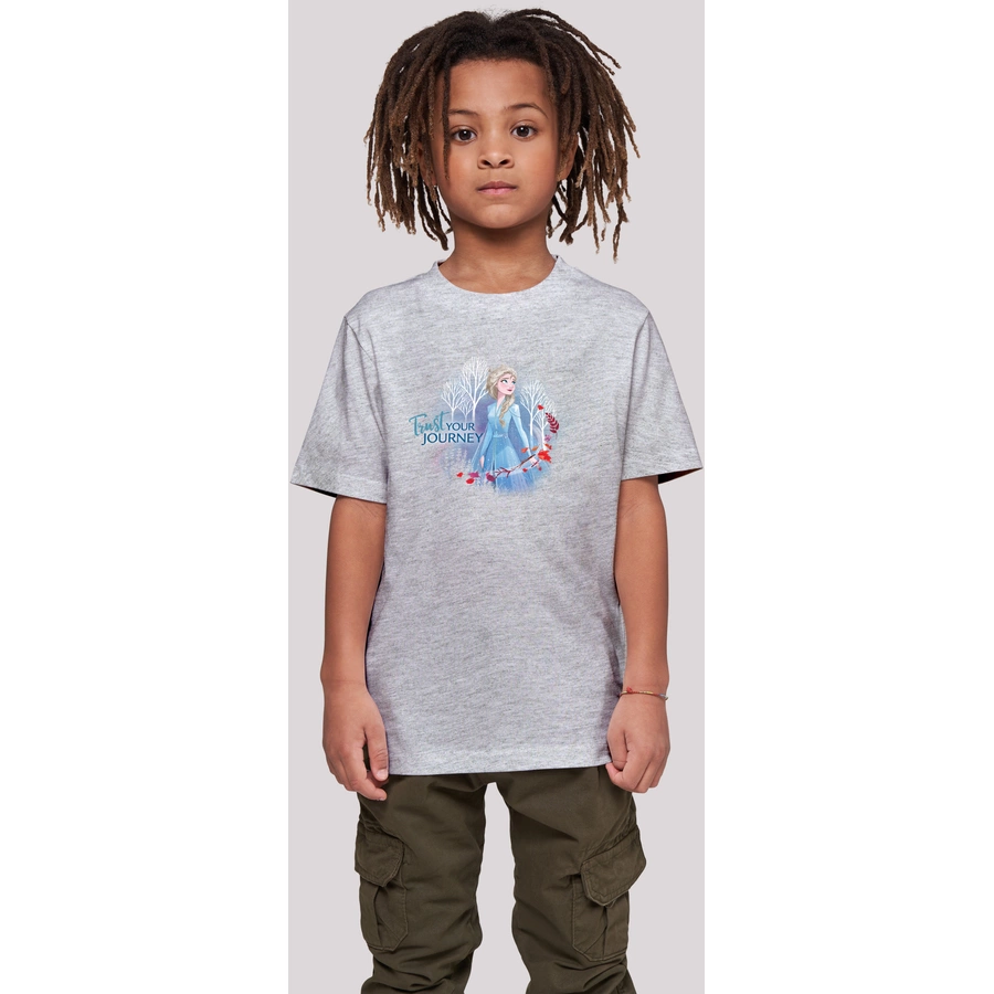 F4NT4STIC T-Shirt  Frozen 2 Trust Your Journey heather grey