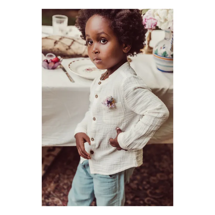 Louise Misha Chemise Amod Gaze de Coton | Ecru