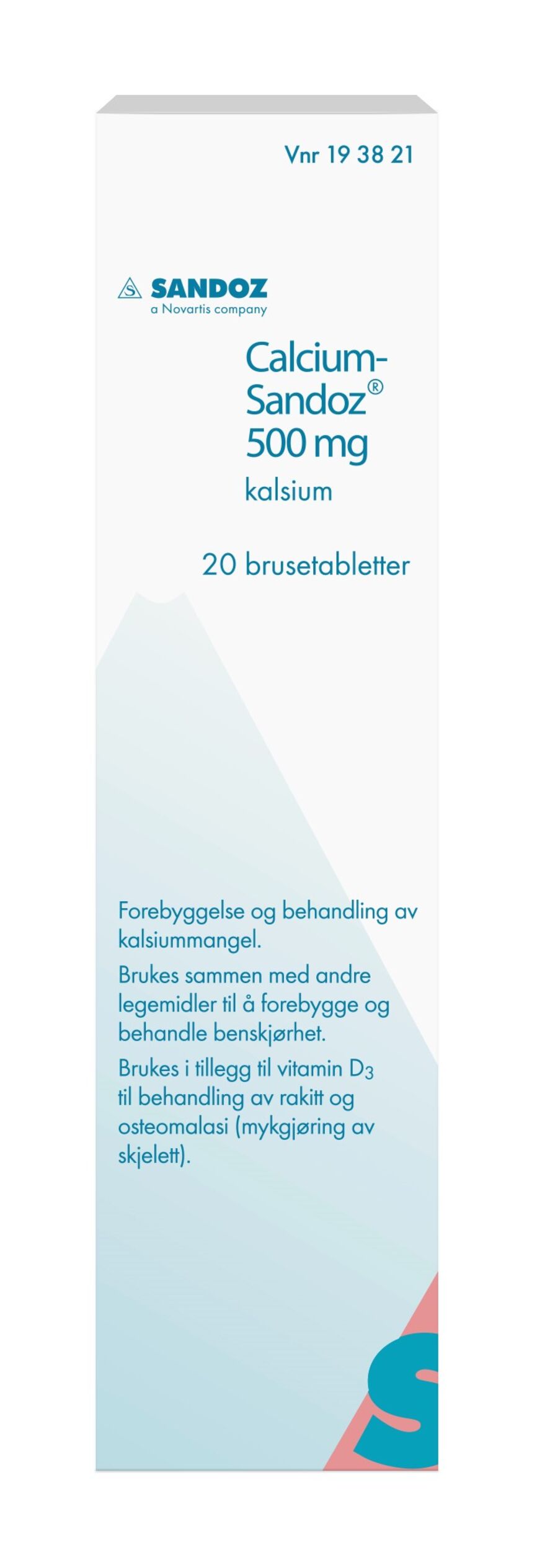 Calcium-Sandoz Brusetab 500 mg Ca