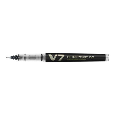 Pilot Hi-Tecpoint V7 - Roller rechargeable - 0,7 mm - noir