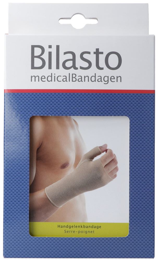BILASTO Handgelenkbandage L mit Daumenansatz beige 1 Stk