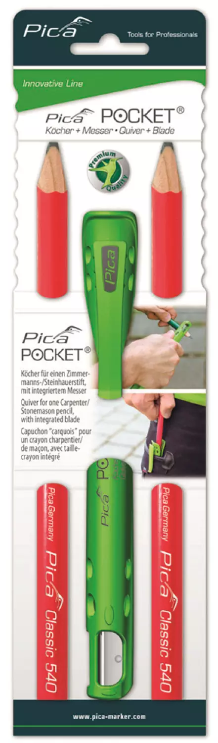 Pica 505/01 Pocket Timmermanspotlood - 240mm - Grafiet (1st.)