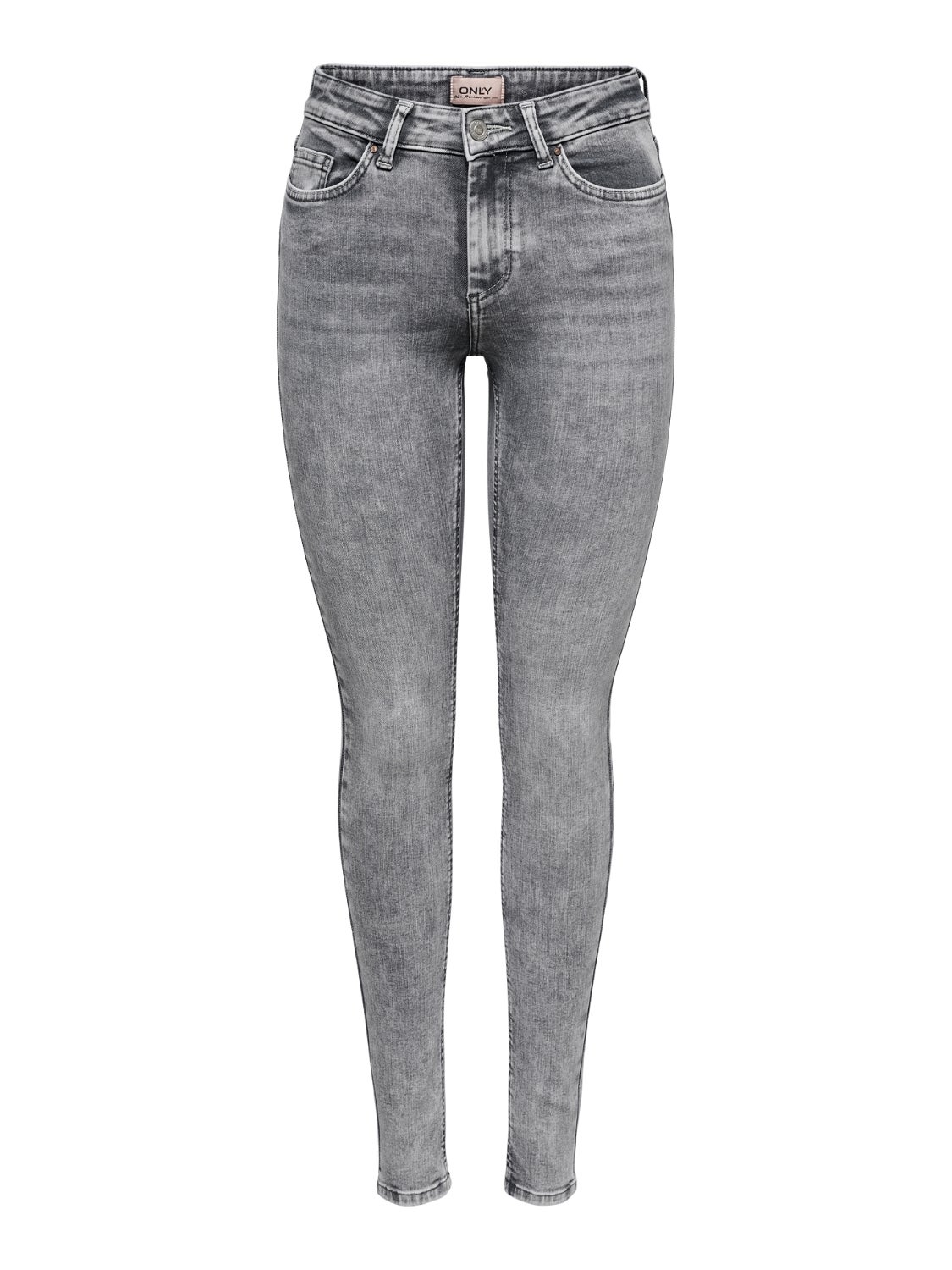 ONLBLUSH Mittlere Taille Skinny Fit Jeans Light Grey Denim