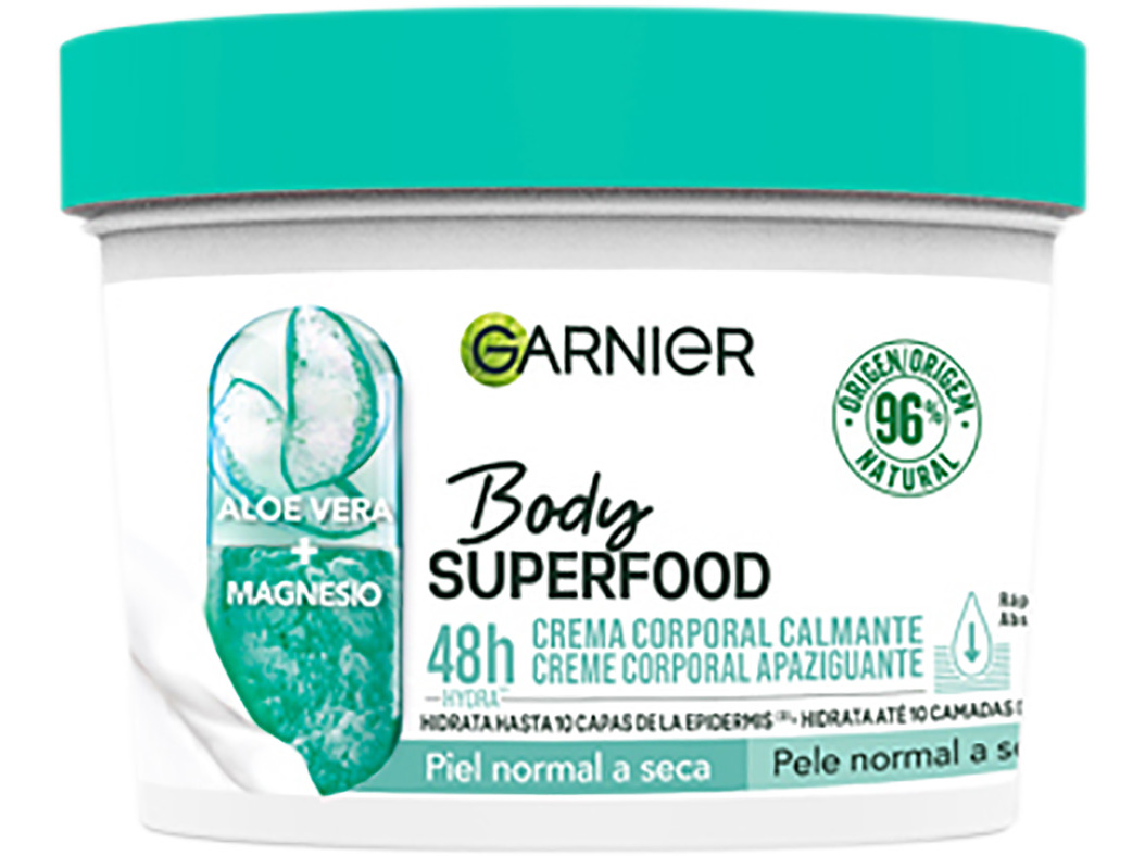 CREME CORPO GARNIER BODYFOOD ALOE VERA 380ML