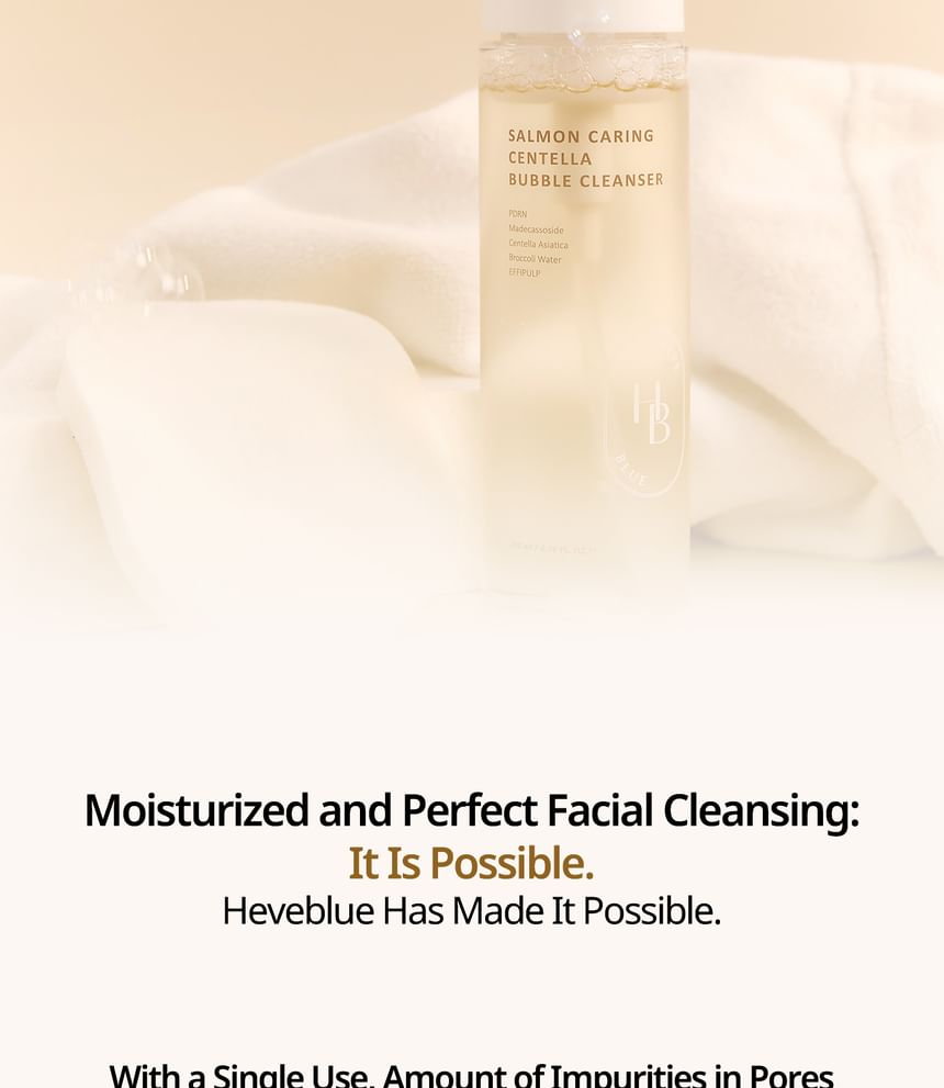 HEVEBLUE - Zalm Verzorgende Centella Bubble Cleanser