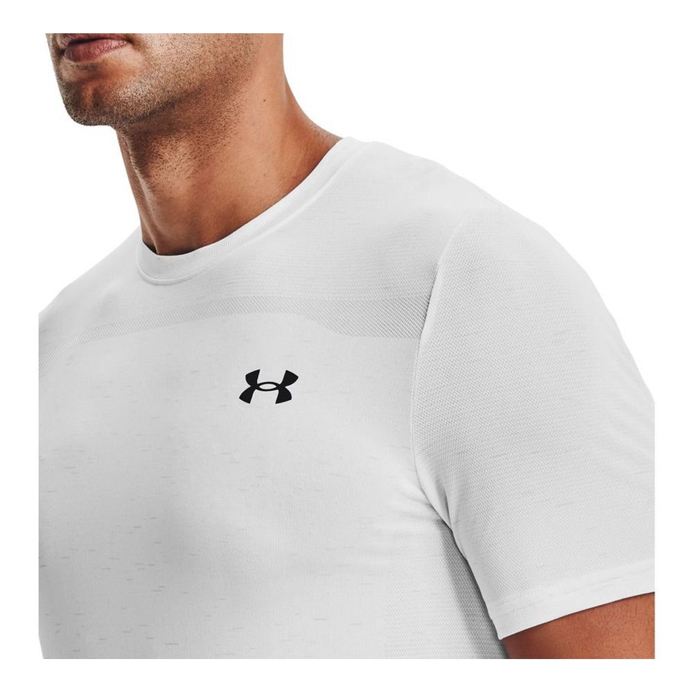 Under Armour SEAMLESS - Maillot Homme blanc