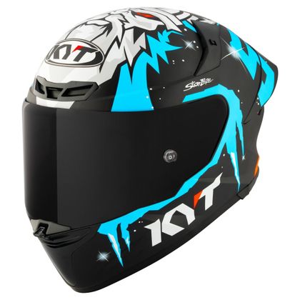 Casque KYT TT-REVO MASIA REP. WINTER TEST - Noir / Bleu