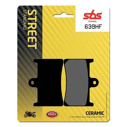 Plaquettes de freins SBS 638HS Sinter Métal Fritté avant gauche/droit (selon modèle)
