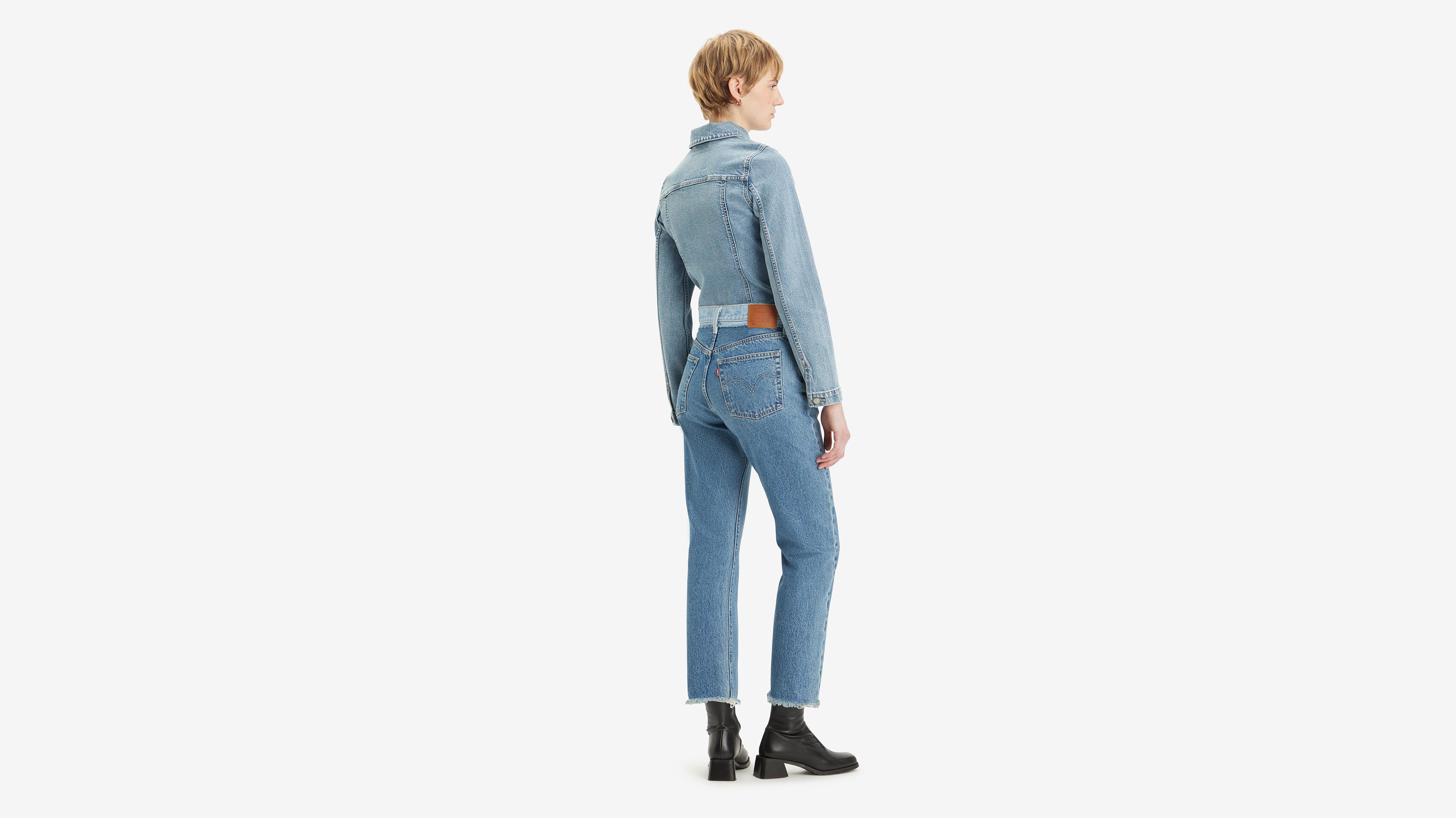 Jean 501® Original Split Crop - Splitting Hairs - Bleu
