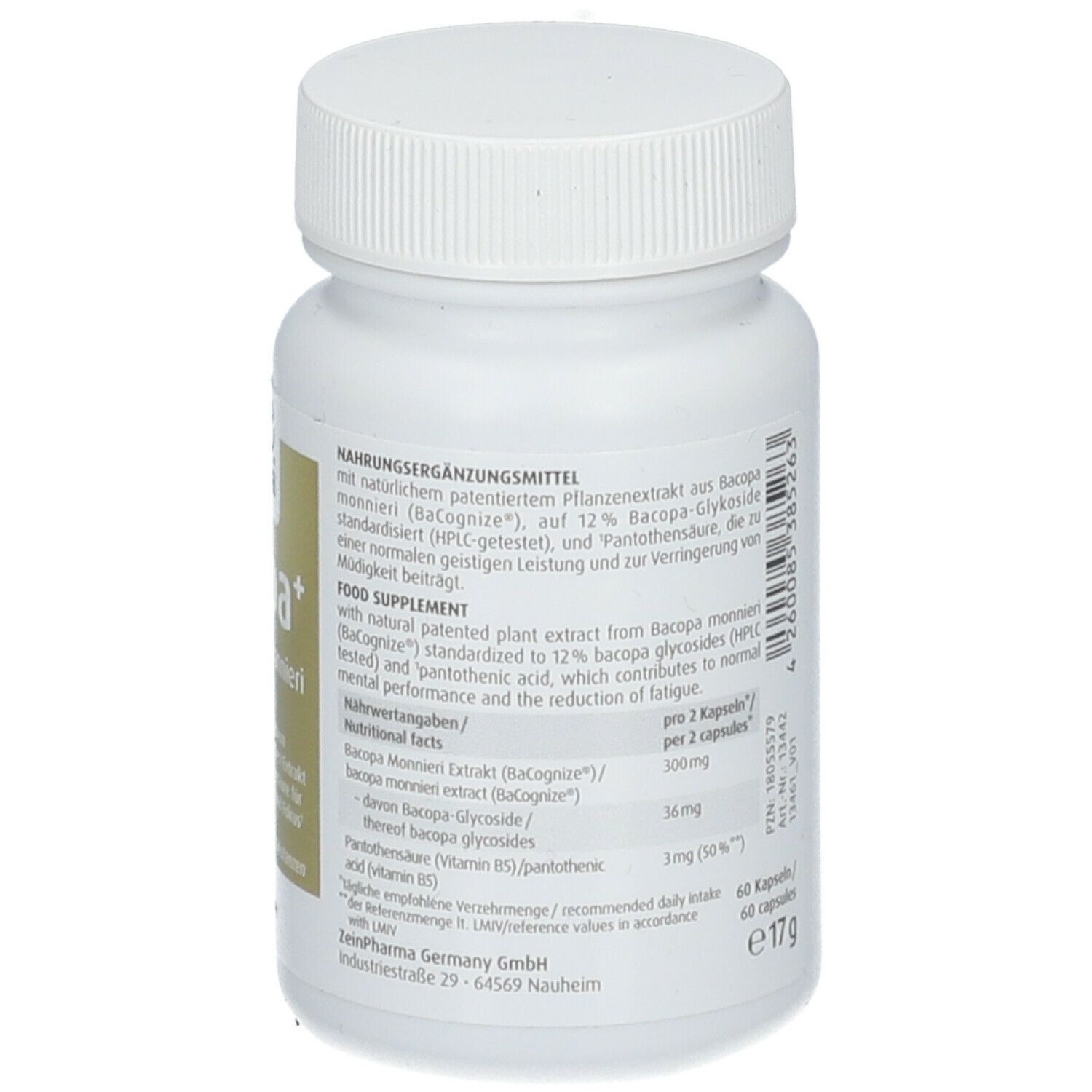 ZeinPharma® Bacopa+ monnieri 150 mg