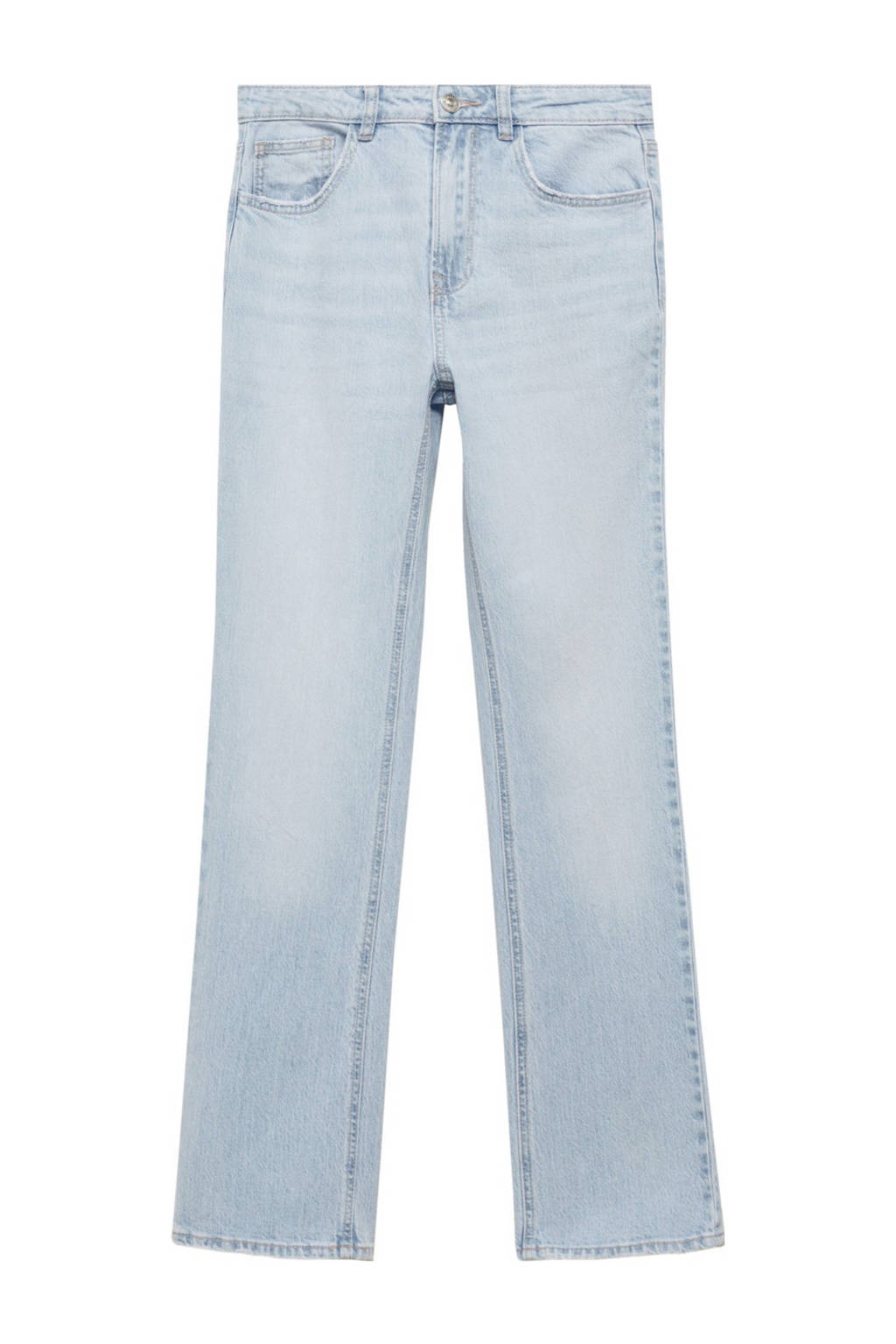 MANGO TEEN straight leg jeans changeant blauw