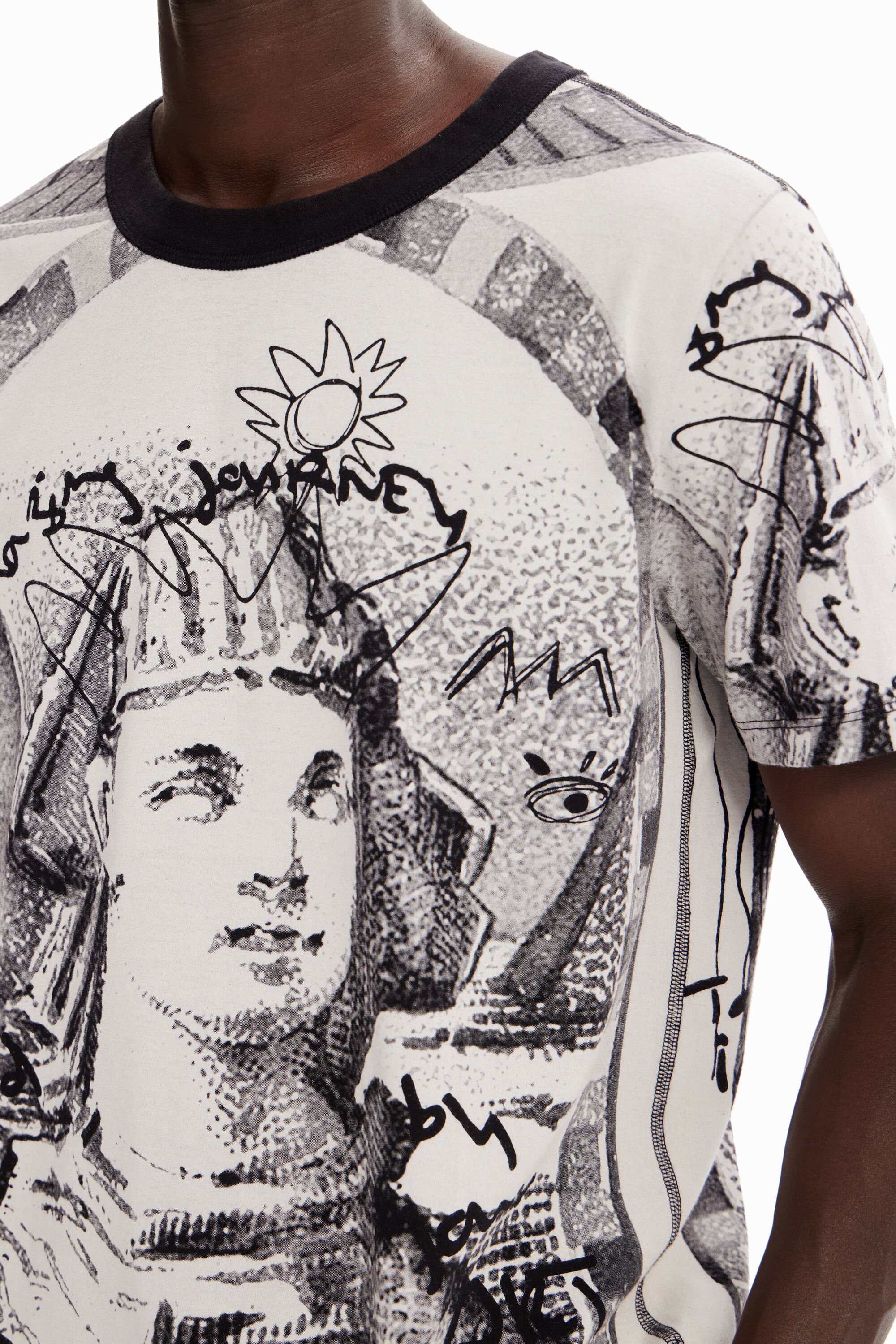 T-shirt sphynx contraste