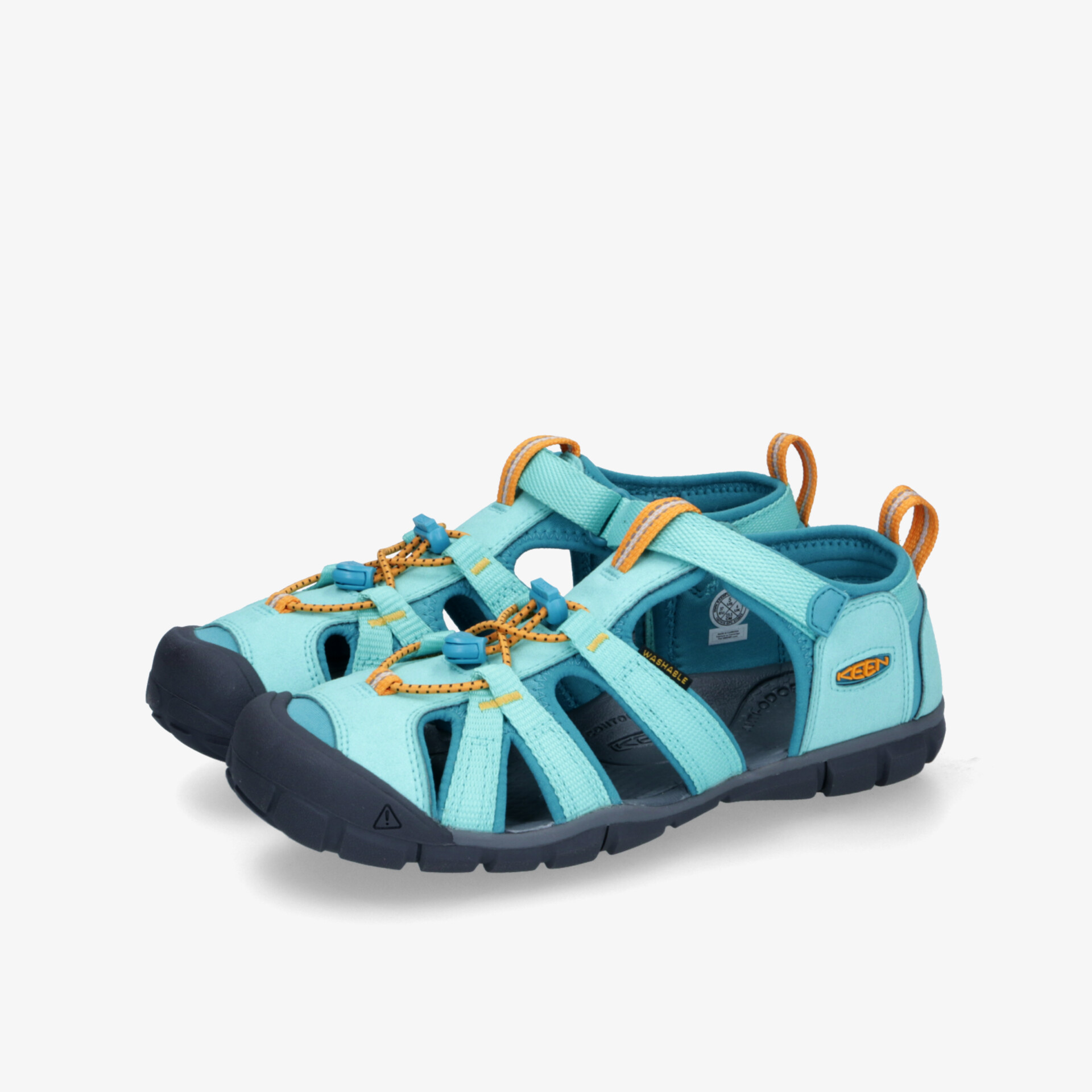 KEEN Kinder Sandalen Seacamp II CNX türkis - Jetzt bei reno.de