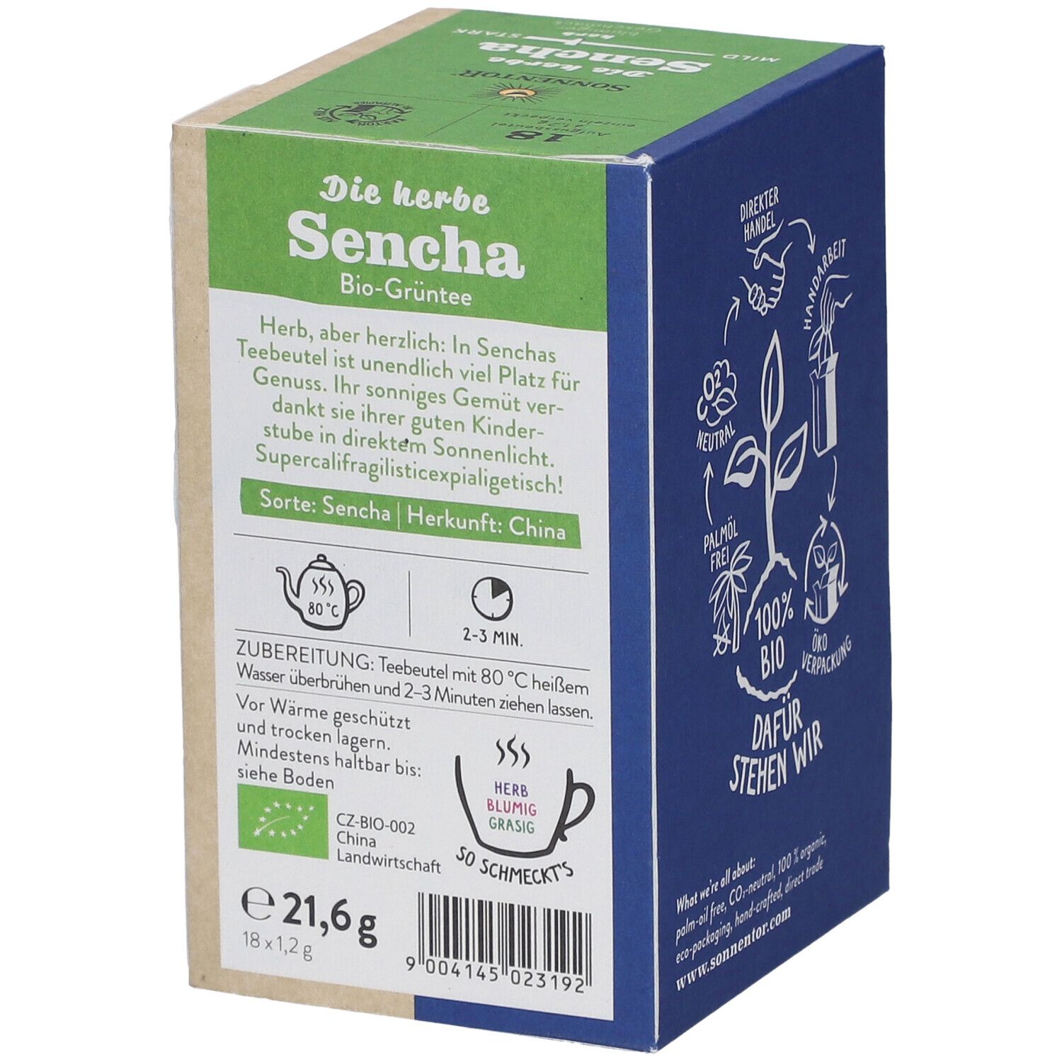 Sonnentor Die herbe Sencha Tee