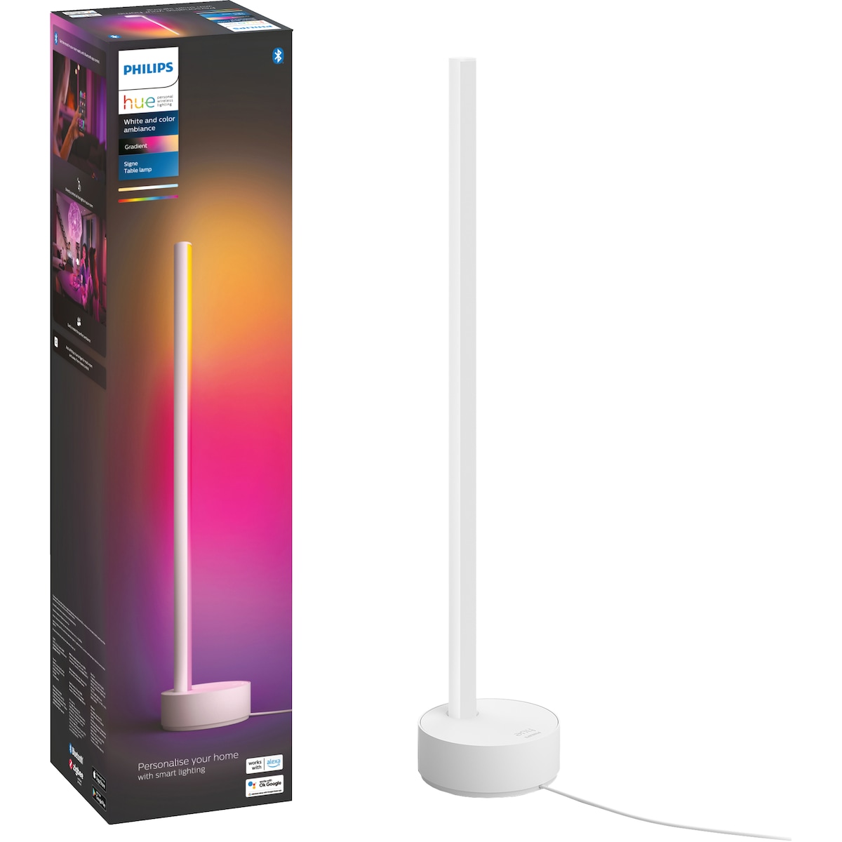 Philips Hue Gradient Signe bordlampe (hvit)